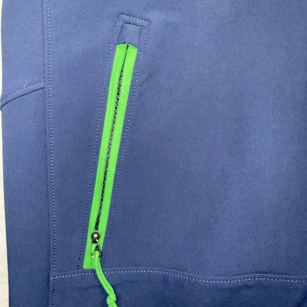 The‎ North Face Jacket Mens Med Blue Apex Pneumatic Softshell Windwall NWOT Mint